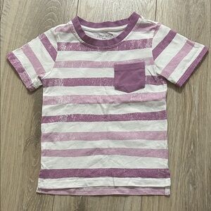 Little Bipsy plum striped t-shirt - 3/4